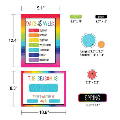 Schoolgirl Style Light Bulb Moments Calendar Bulletin Board Set, Set Of 103 Pieces