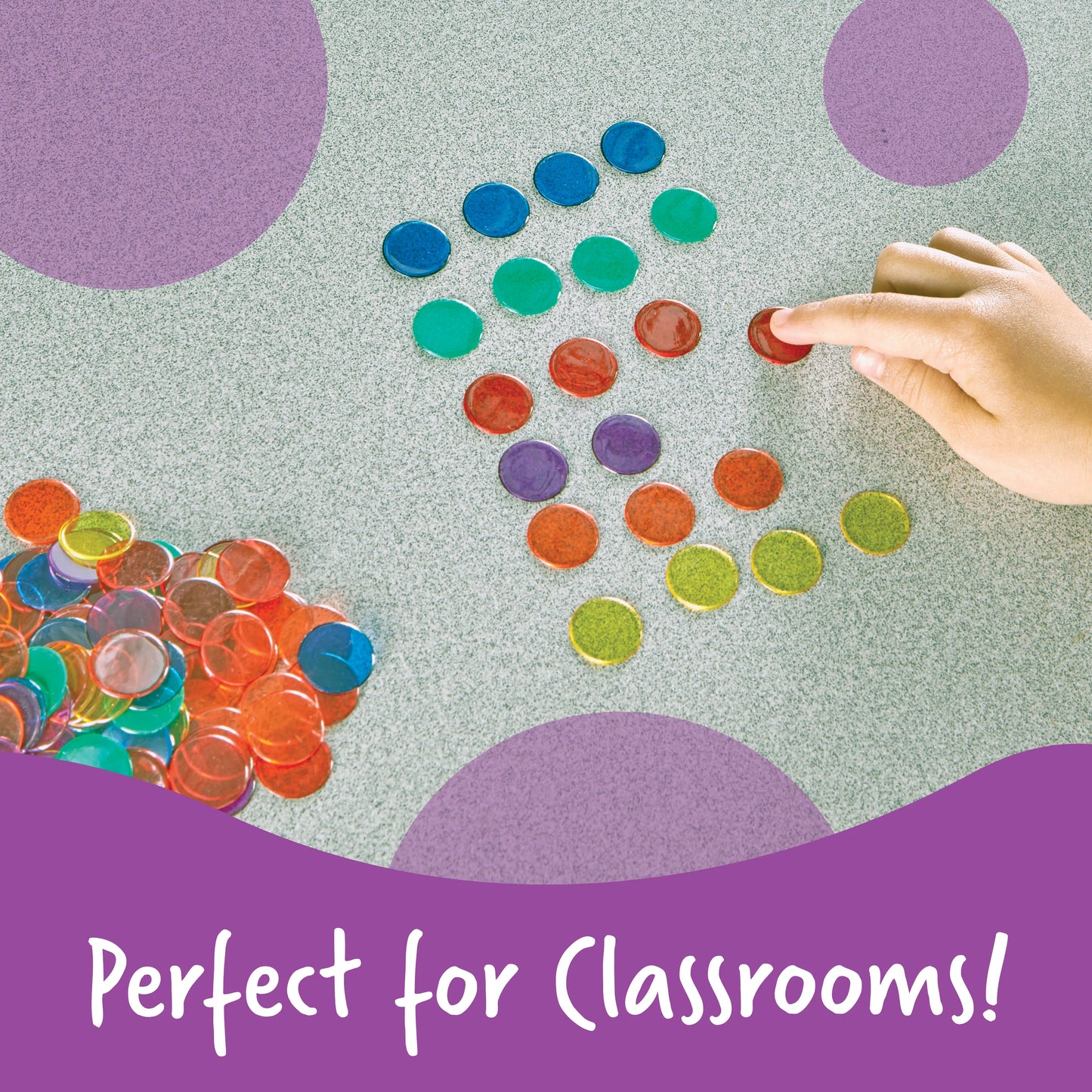 Transparent Counters, Set of 250