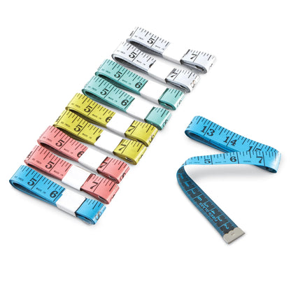 Customary/Metric Tape Measures, Set of 10