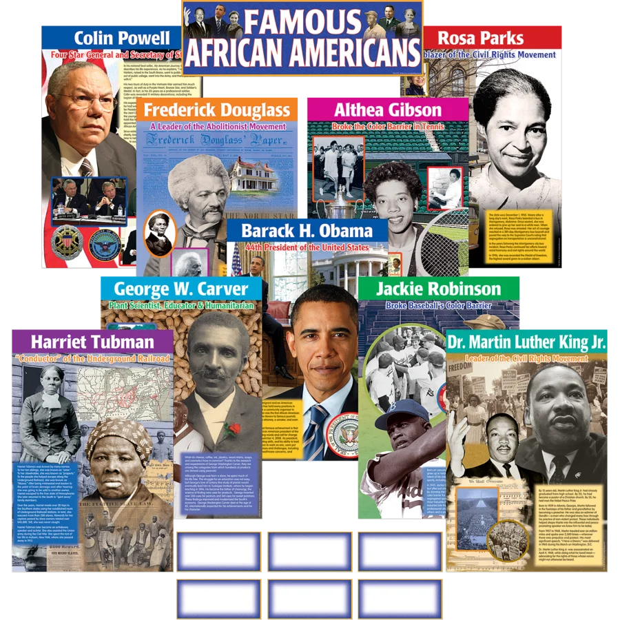 Famous African Americans Bulletin Board Display Set
