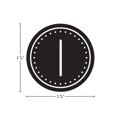 Black & White Crazy Circles Calendar Days