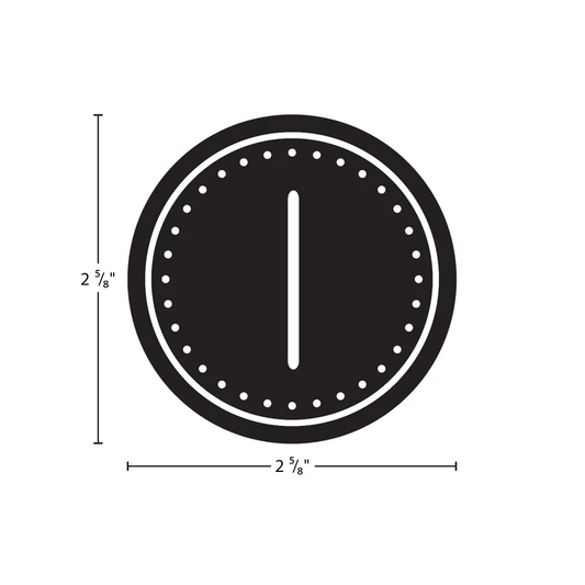 Black & White Crazy Circles Calendar Days