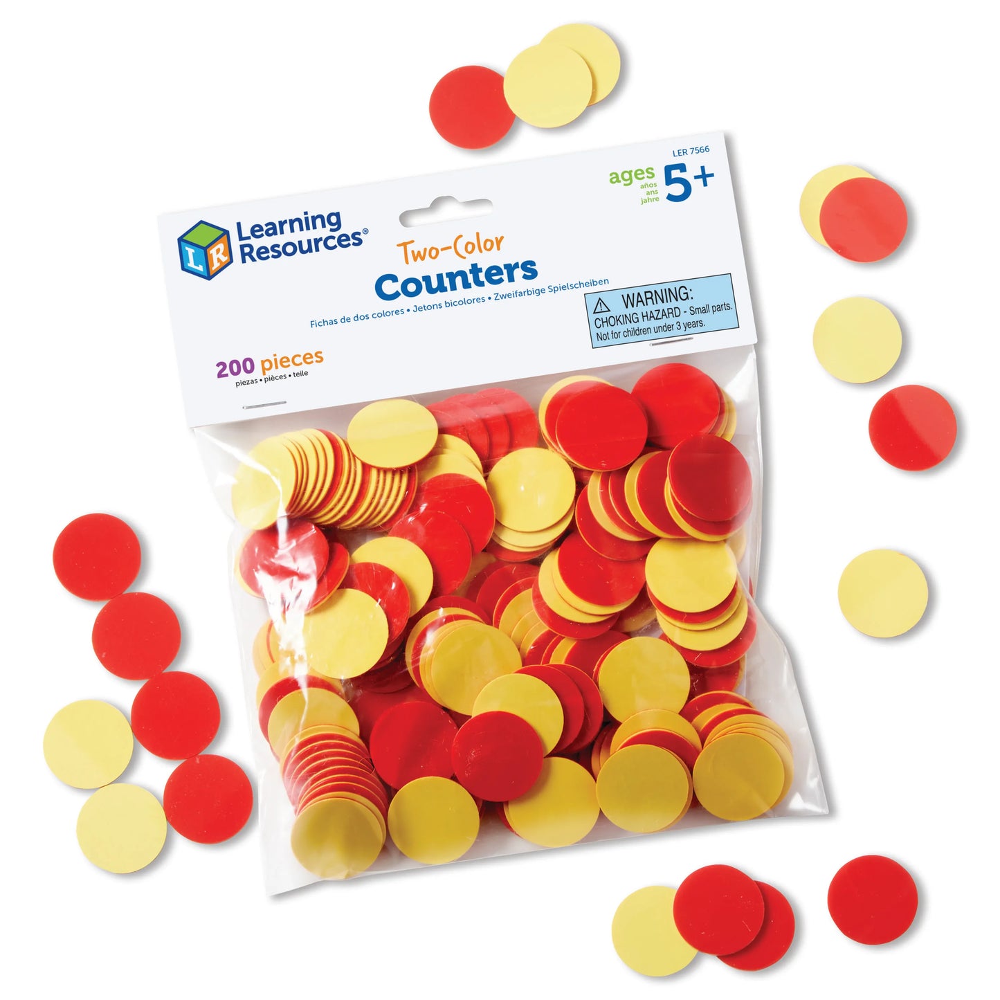 Red & Yellow Counters, Set of 200