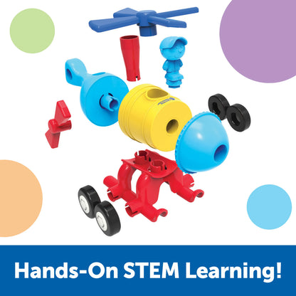 1-2-3 Build It! Rocket-Train-Helicopter