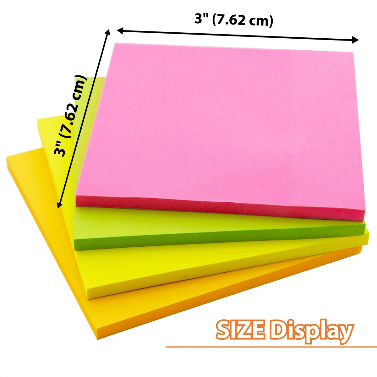 Neon Sticky Notes, 3 x 3 in