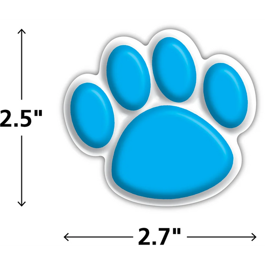Colorful Paw Prints Mini Accents