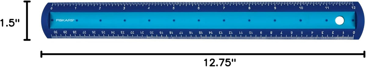 Fiskars 12" Kids Softgrip Ruler Assorted