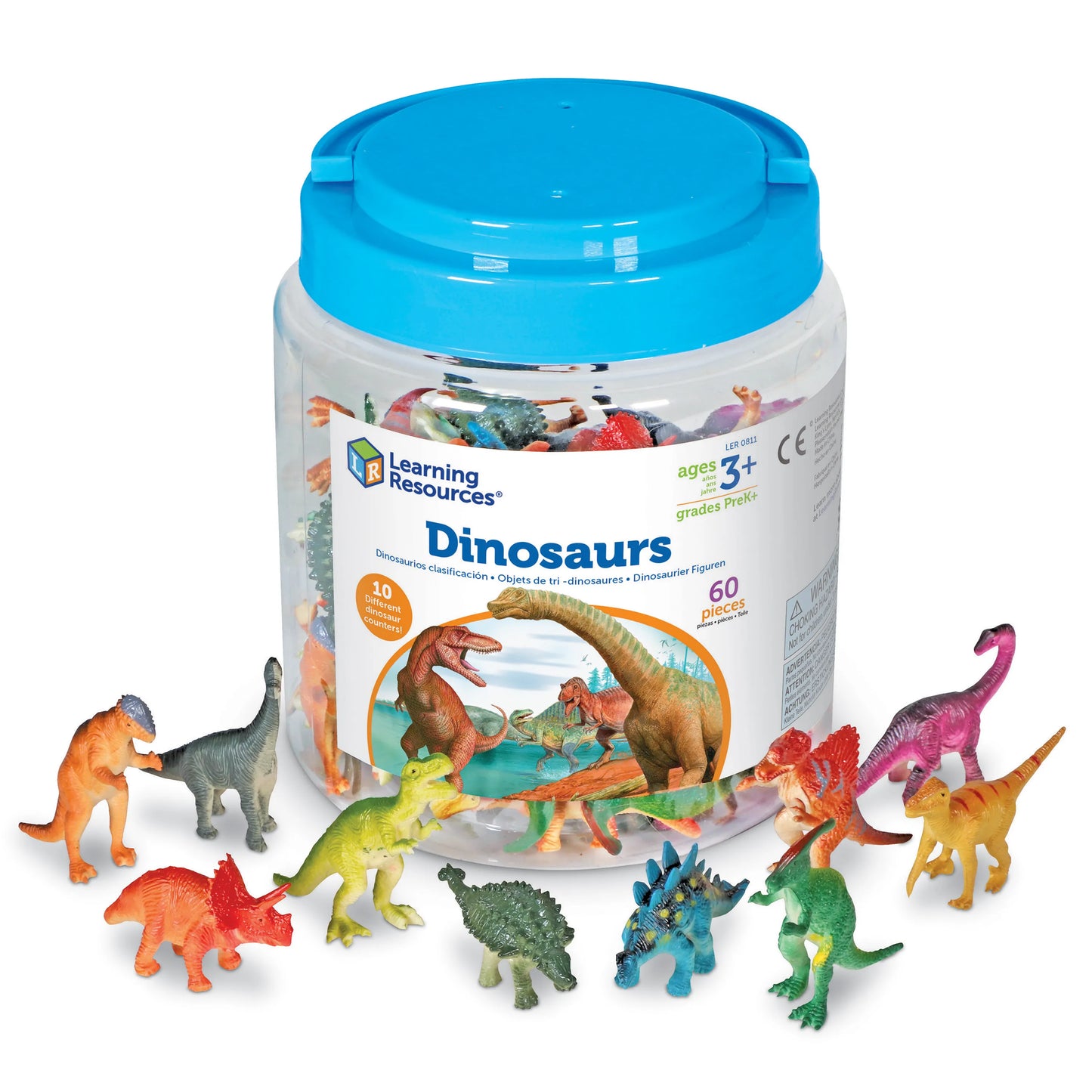 Dinosaur Counters, Set of 60