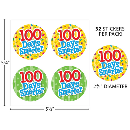 100 Days Smarter Wear 'Em Badges