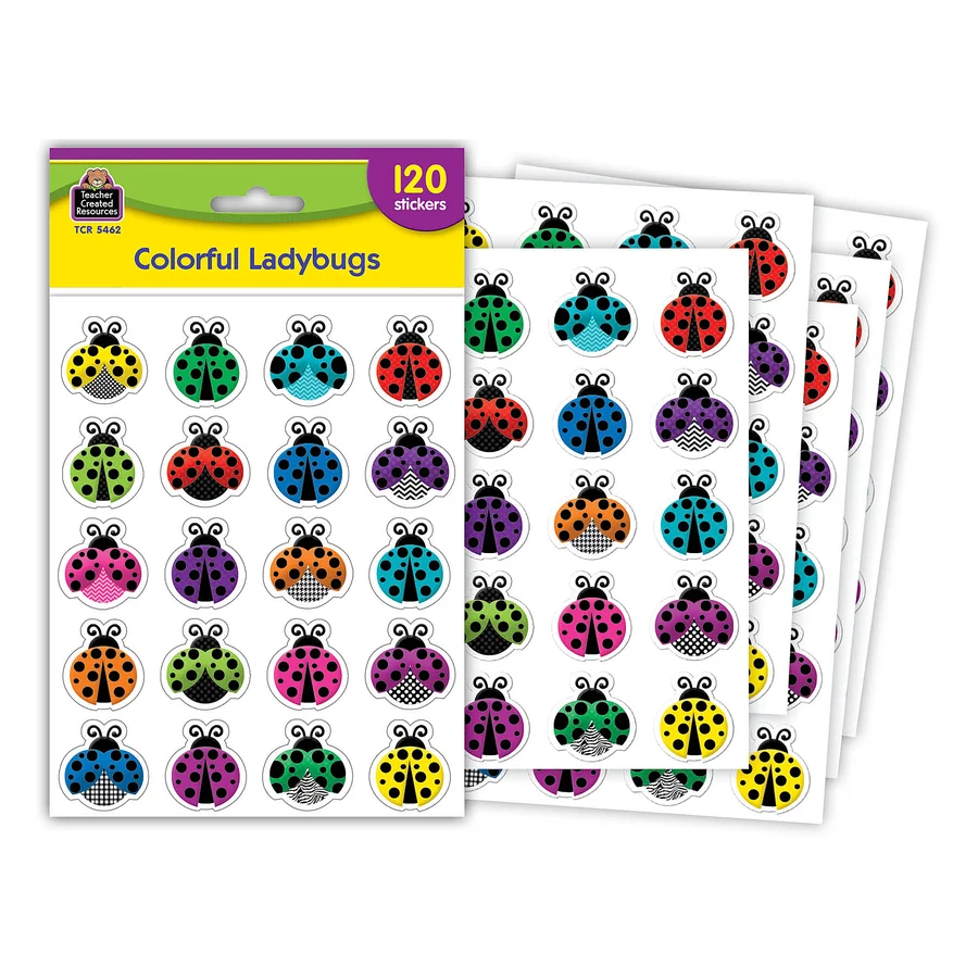 Colorful Ladybugs Stickers