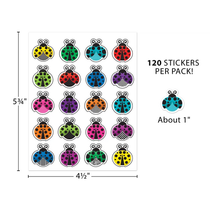 Colorful Ladybugs Stickers
