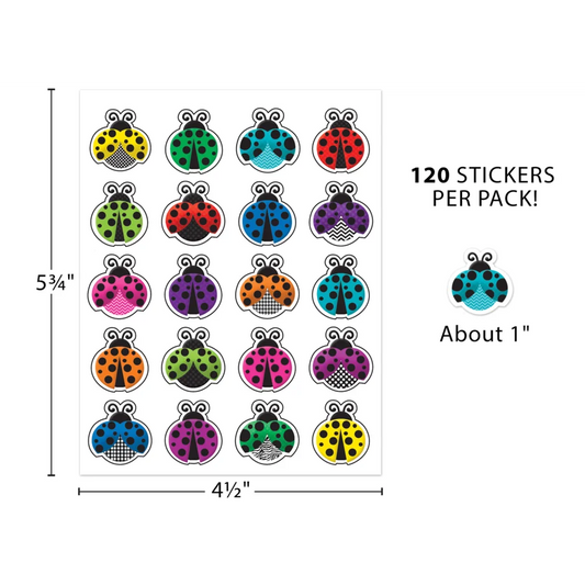 Colorful Ladybugs Stickers