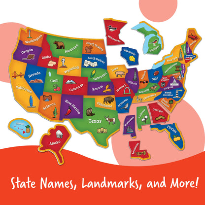 Magnetic U.S. Map Puzzle