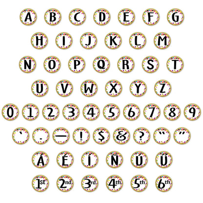 Confetti Circle Letters