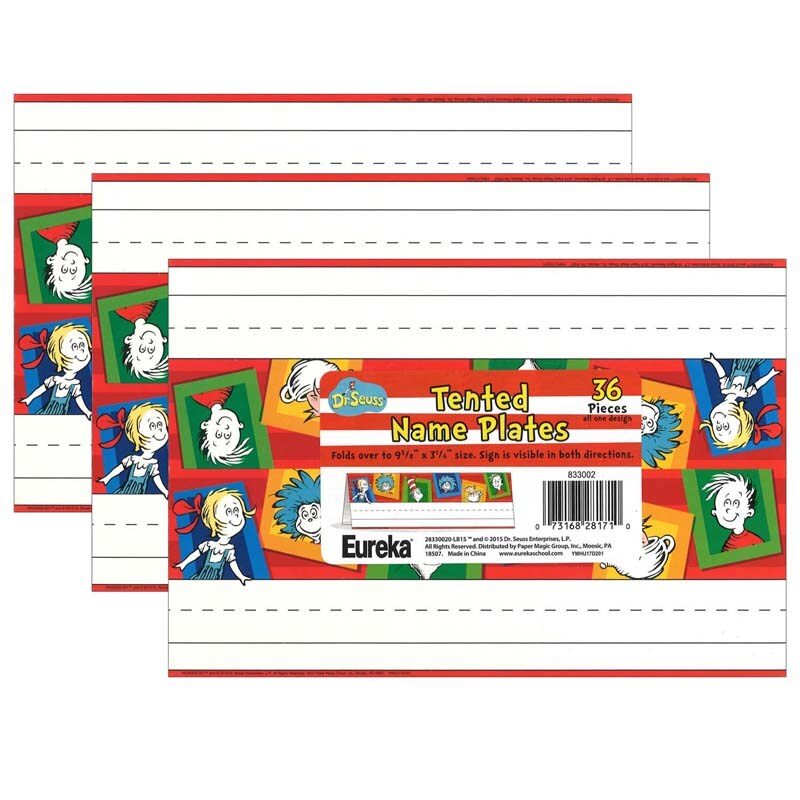 Dr. Seuss™ Standard Tented Name Plates