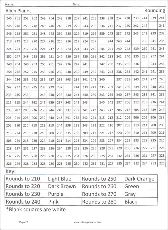 Super Coloring Squared: Number Sense 1-999