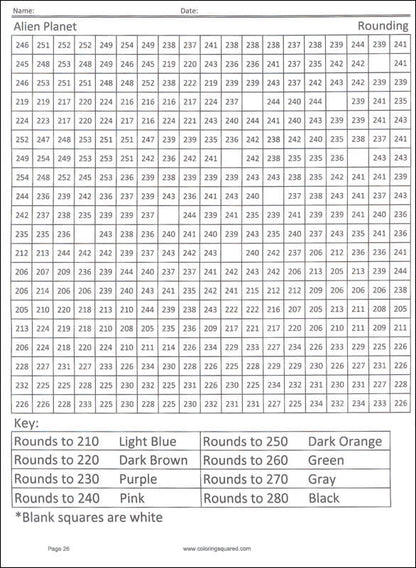 Super Coloring Squared: Number Sense 1-999