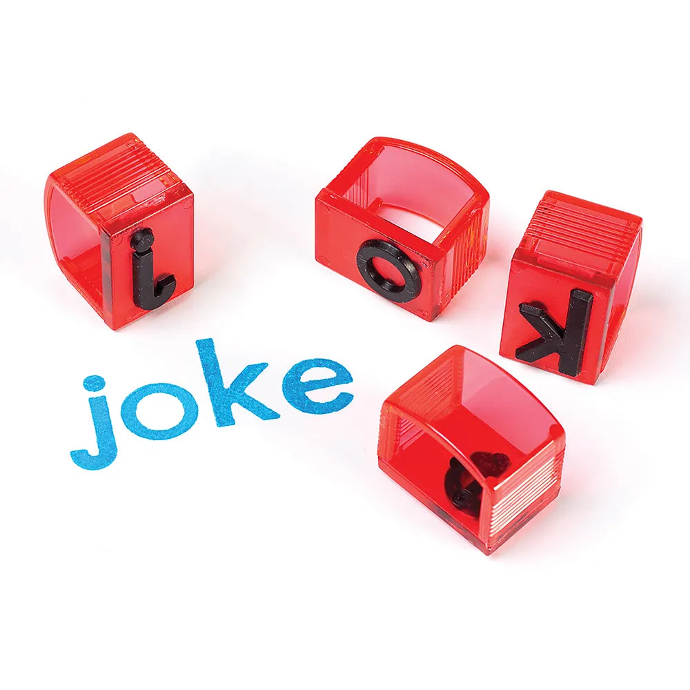 See & Stamp Alphabet Transparent Stamps — Lowercase 5/8"