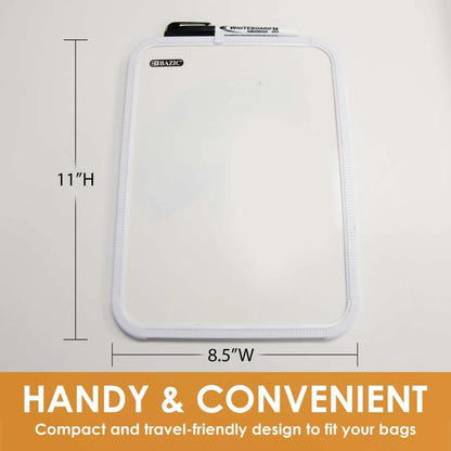 Dry Erase Board with Marker, 8.5 x 11 in