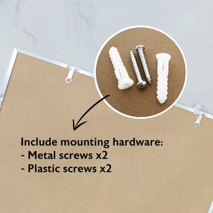 Aluminum Frame Magnetic Dry Erase Board, 16 x 20 in