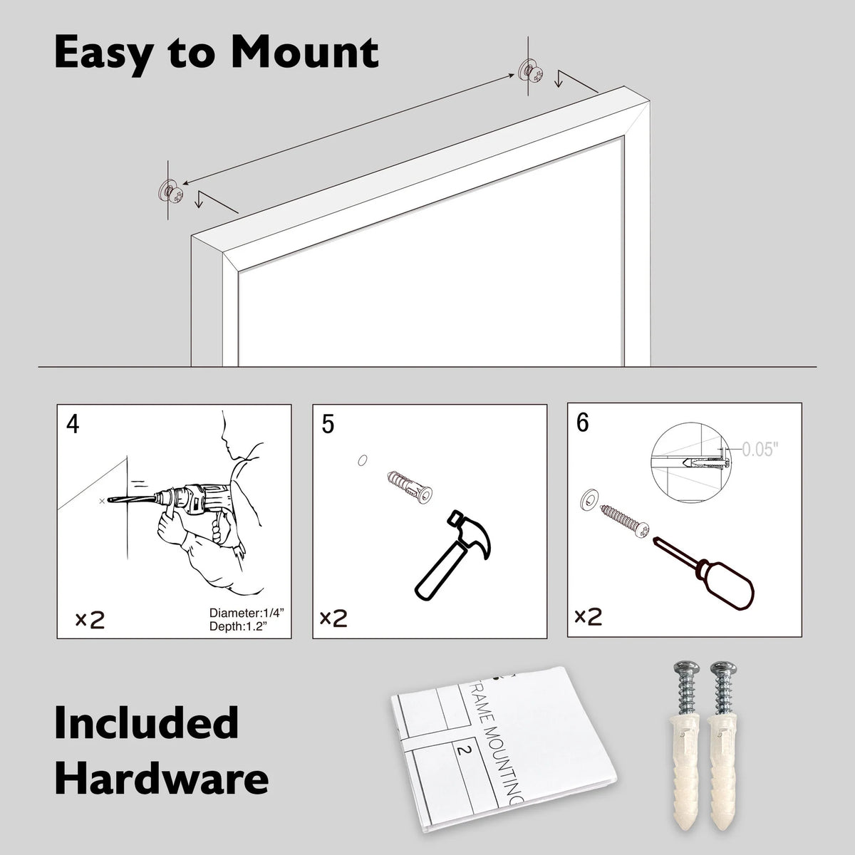 Aluminum Frame Magnetic Dry Erase Calendar Board, 16 x 20 in