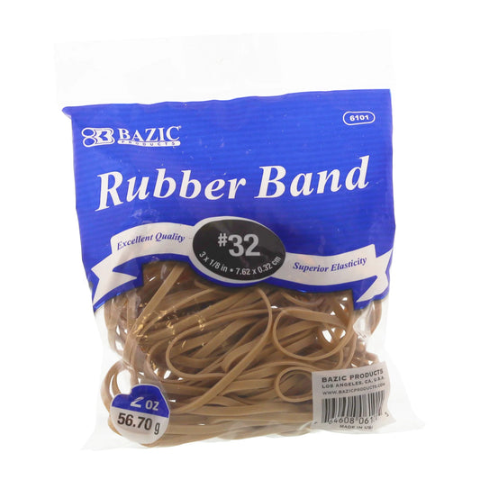 #32 Rubber Bands, 2 oz Bag, 3 x 1/8 in