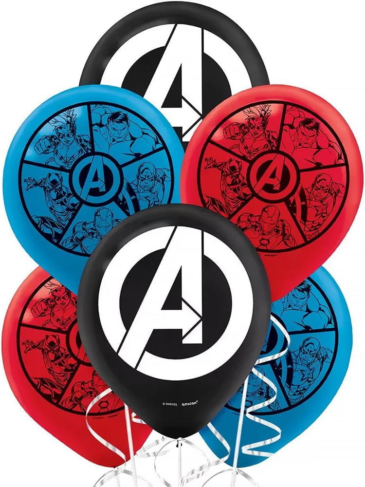 Marvel Avengers Powers Unite Latex Balloons - 12" (6 Pcs)
