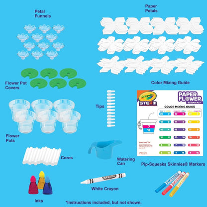 Crayola Paper Flower Science Kit, Color Changing Flowers