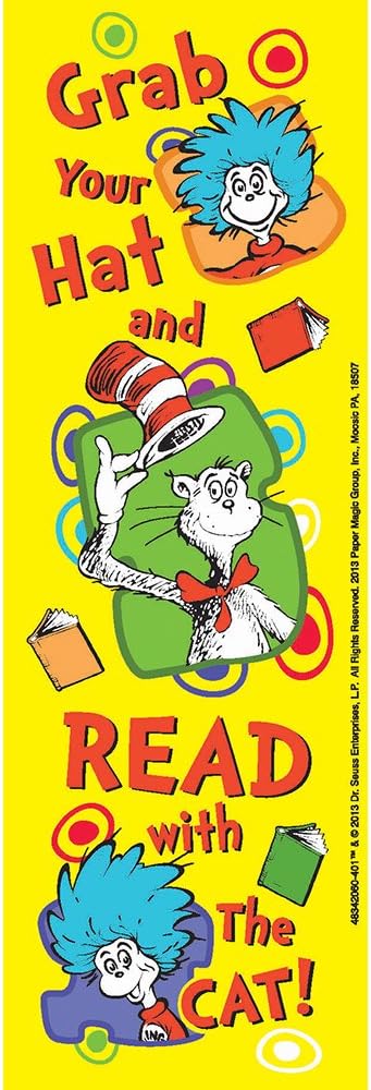 Dr. Seuss Grab Your Hat Bookmarks