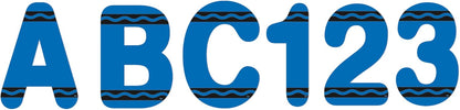 Crayola Blue Deco Letters