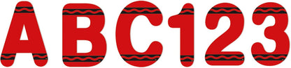 Crayola Red Deco Letters