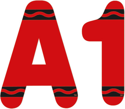Crayola Red Deco Letters