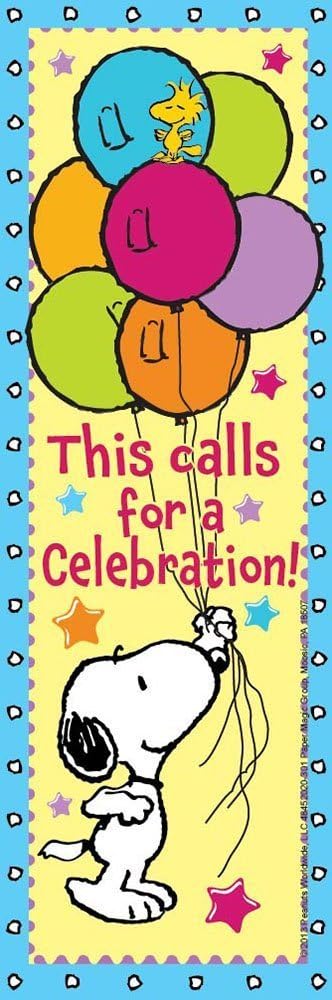 Peanuts Birthday Bookmarks