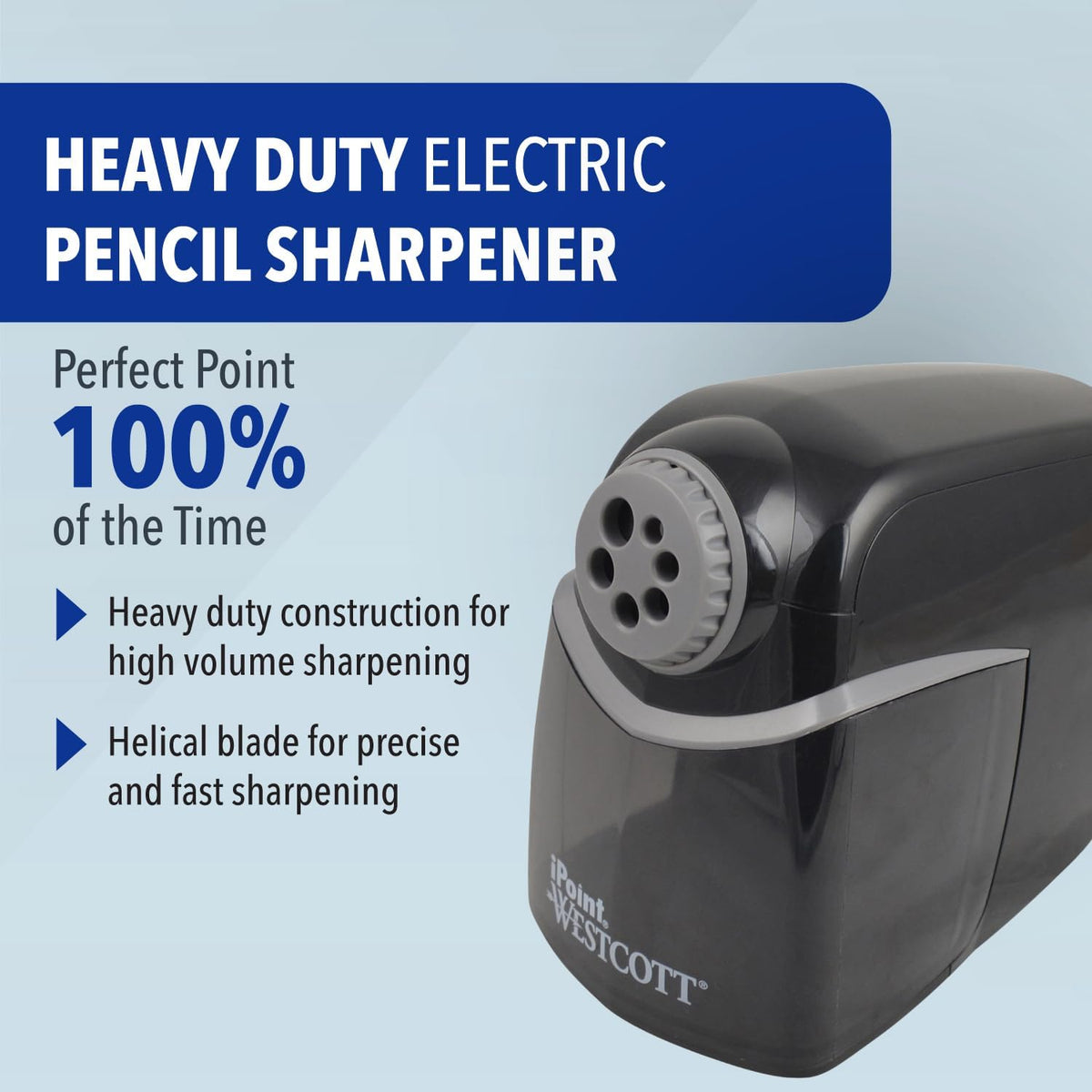 Westcott iPoint Heavy Duty Electric School Sharpener