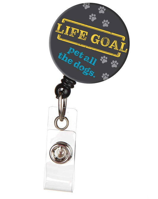 Pet All Dogs Badge Reel