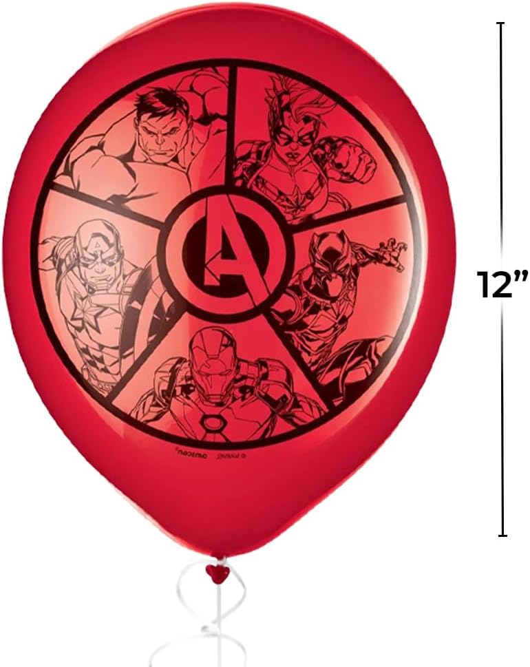 Marvel Avengers Powers Unite Latex Balloons - 12" (6 Pcs)