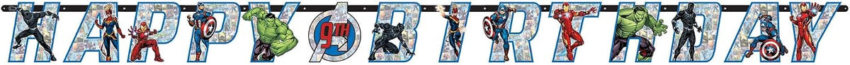 Marvel Avengers Powers Unite Jumbo Letter Banner Kit - 5.75'