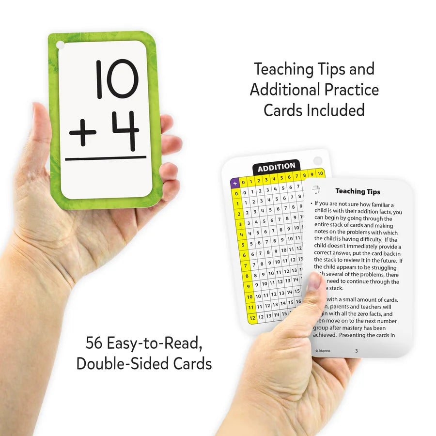Addition 0–12 Flash Cards