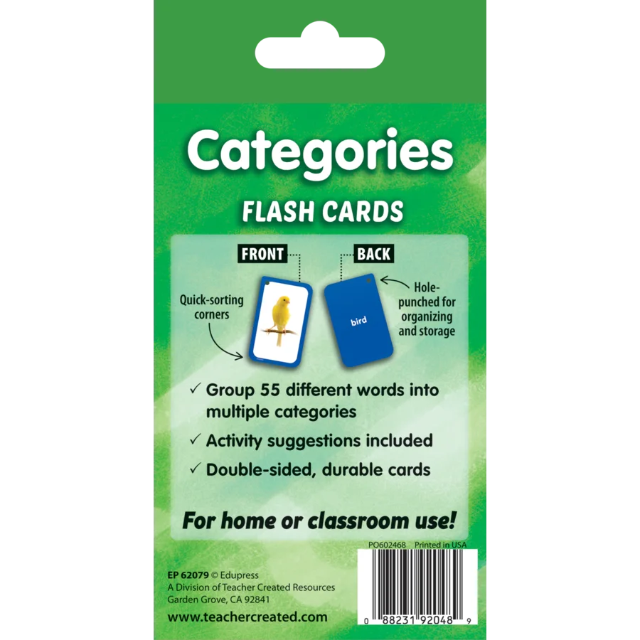 Categories Flash Cards