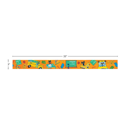 Pete the Cat School is Cool Straight Border