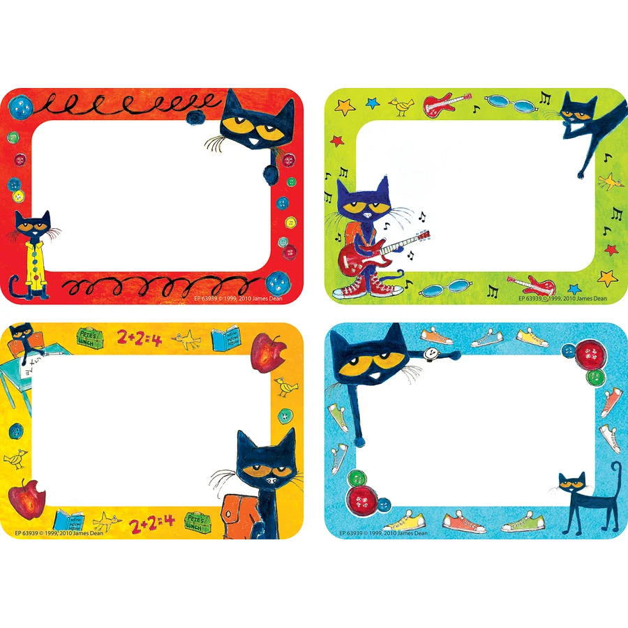Pete the Cat Name Tags
