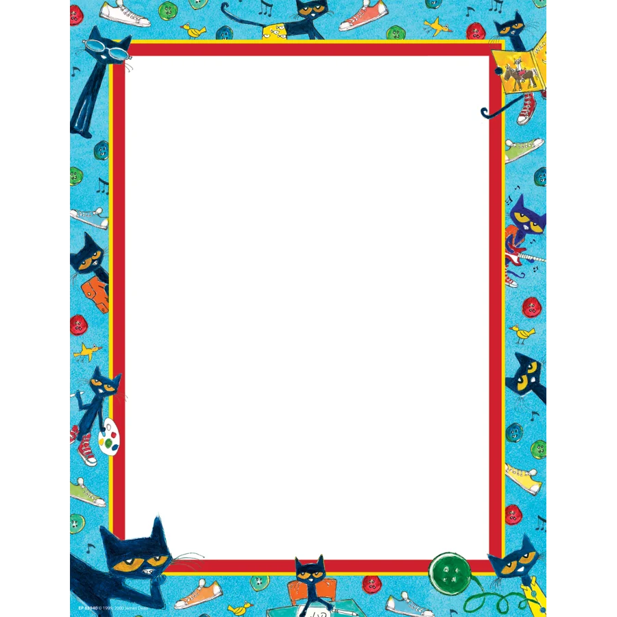 Pete the Cat Computer Paper