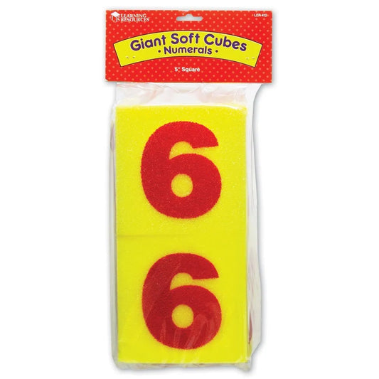 Giant Soft Number Cubes, Set of 2