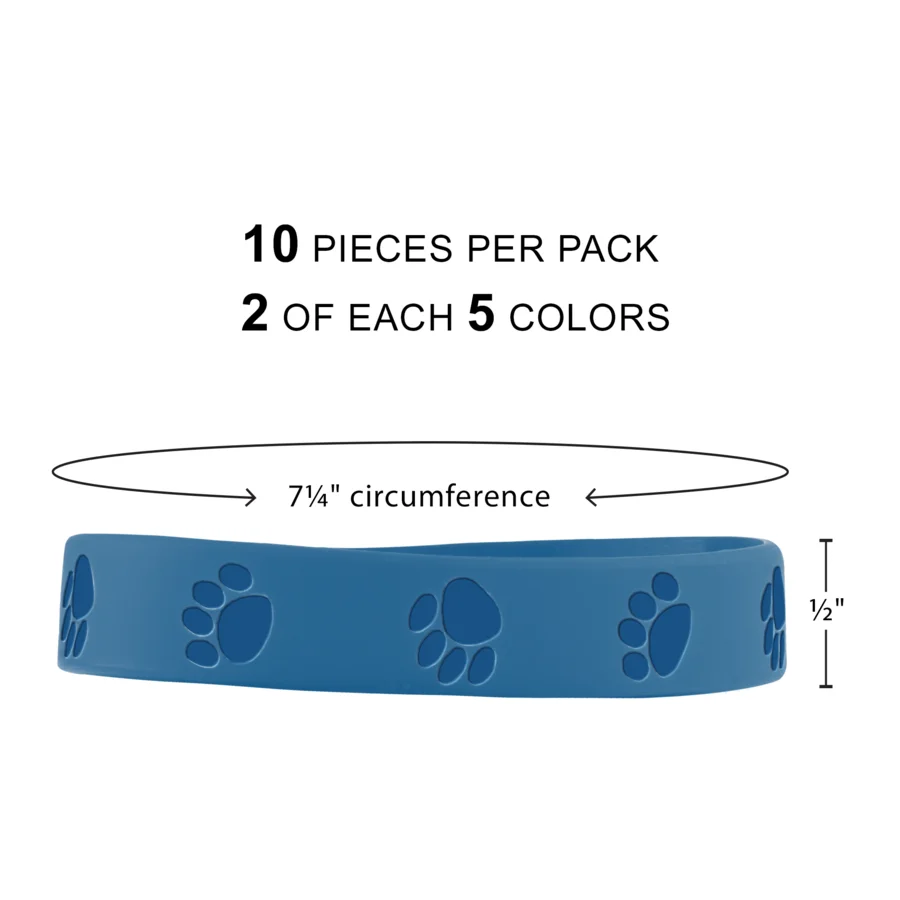 Paw Prints Wristbands