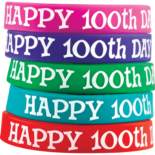Happy 100th Day Wristbands