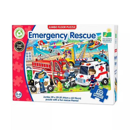 Jumbo Floor Puzzles - Emergency Rescue - 50pc