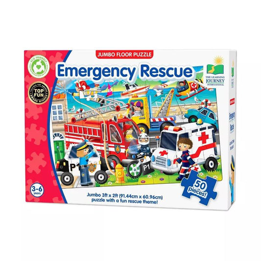 Jumbo Floor Puzzles - Emergency Rescue - 50pc