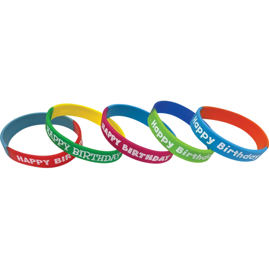 Fancy Happy Birthday Wristbands