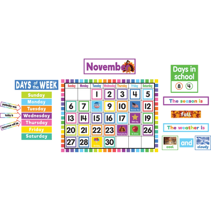 Colorful Calendar Bulletin Board