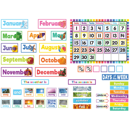 Colorful Calendar Bulletin Board